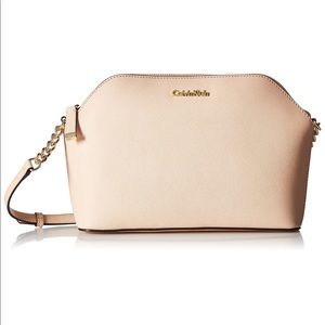 AUTHENTIC CK Saffiano Leather Crossbody Bag NWOT